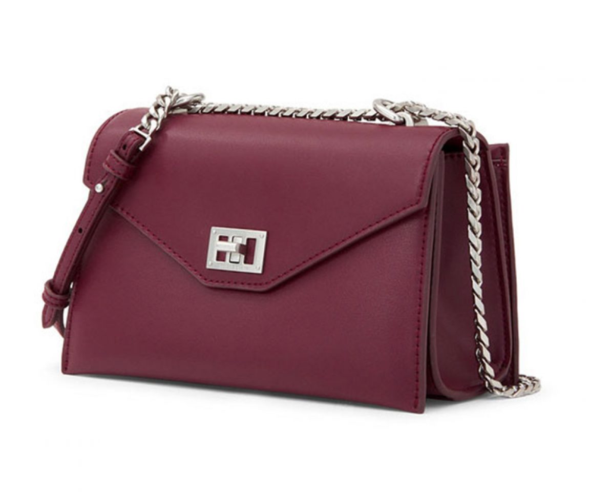 金属链条翻盖单肩包