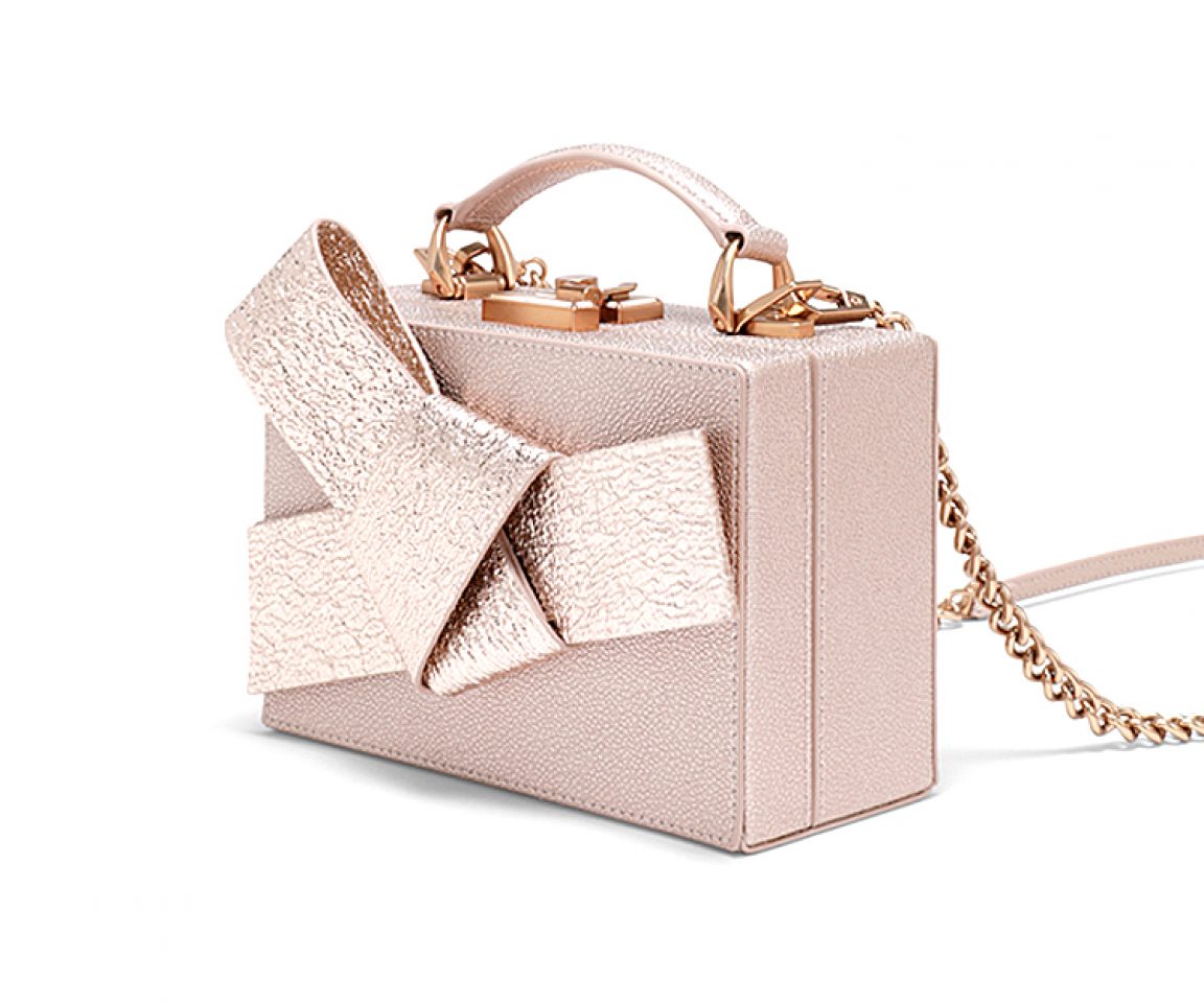 蝴蝶结饰单肩包