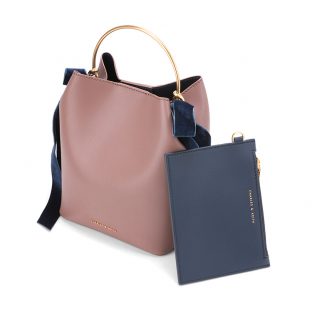 蝴蝶结饰金属提包